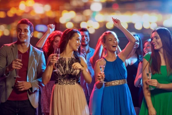girls enjoying prom night